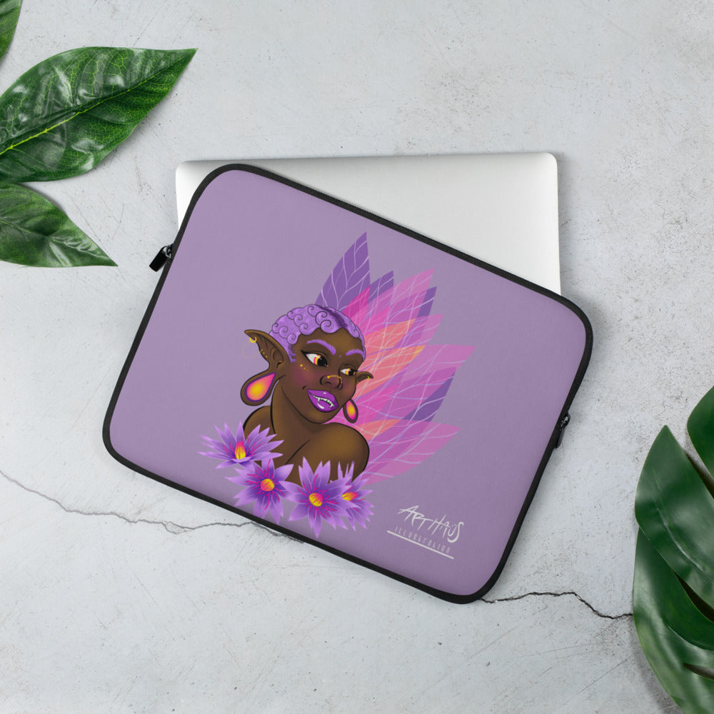 Lady of the Lilies Laptop Sleeve