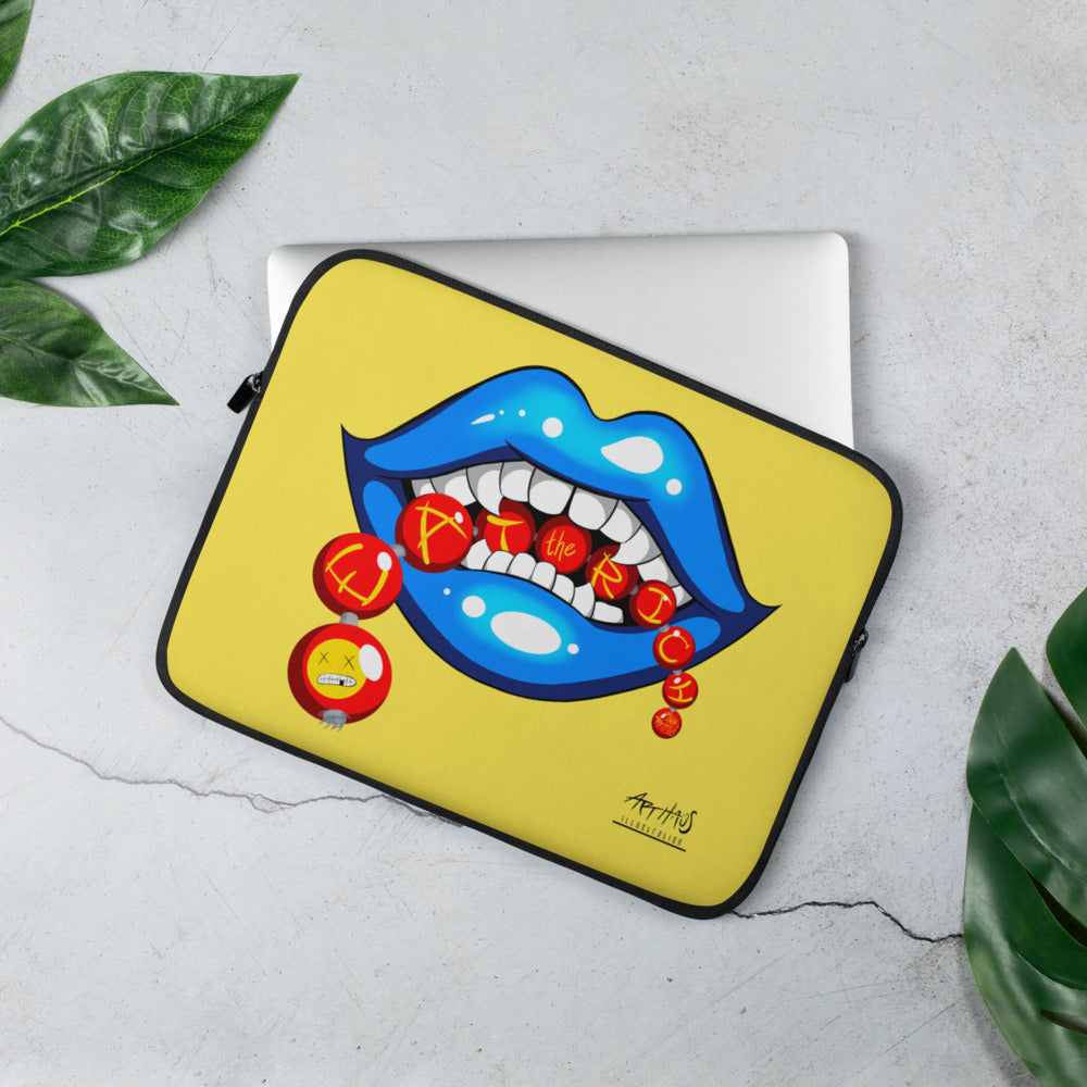 Eat the Rich Laptop Sleeve