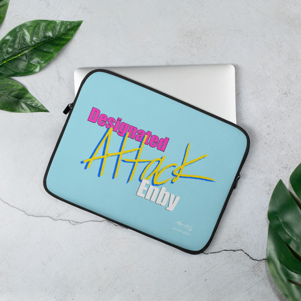 Designated Attack Enby Laptop Sleeve